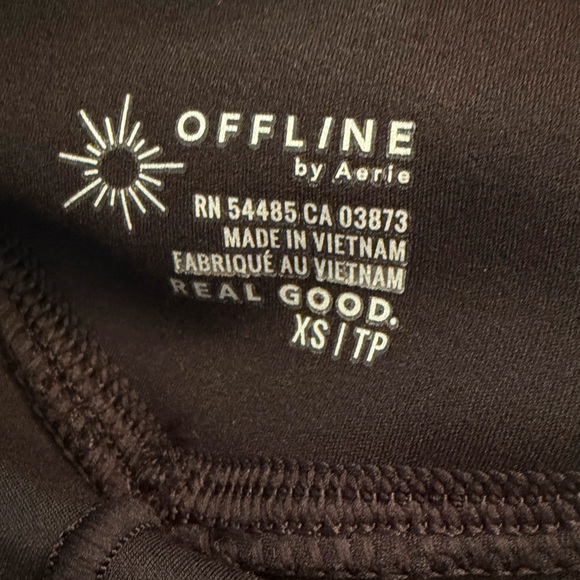 OFFLINE By Aerie Real Me Flirty Short Black Women's Size XS - Picture 7 of 8